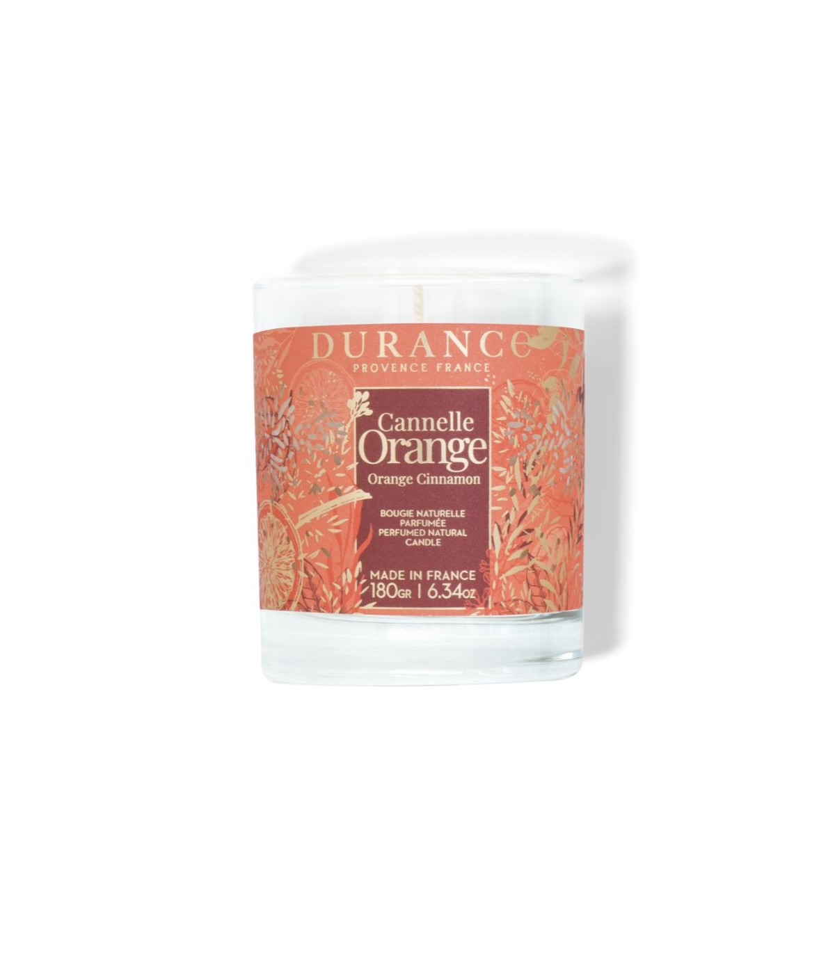Parfumovaná ručne vyrábaná sviečka 180 gr 6.34 oz Orange Cinnamon