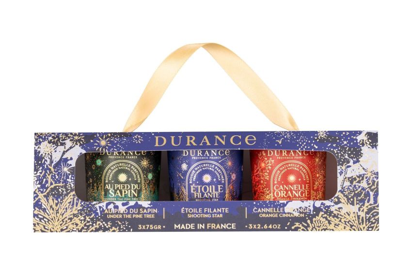 Set Sviečky 3x75g Under the Pine Tree/Shoot. Star/Orange Cinn