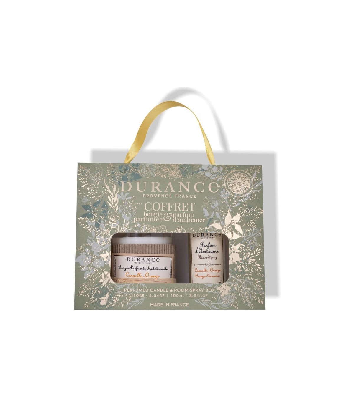 Parfumovaná sviečka 180 gr 6.34 oz & Interiérový sprej 100 mL 3.3 fl.oz Orange-Cinnamon