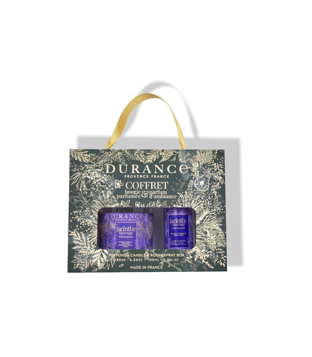 Parfumovaná sviečka 180 gr 6.34 oz & Interiérový sprej 100 mL 3.3 fl.oz Wild Hyacinth