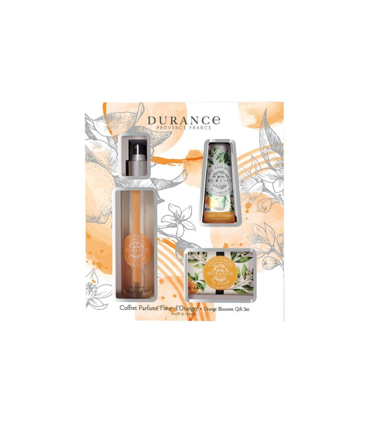 Set Orange blossom voňavá hmla 100ml, mydlo 125gr, krém na ruky 30ml