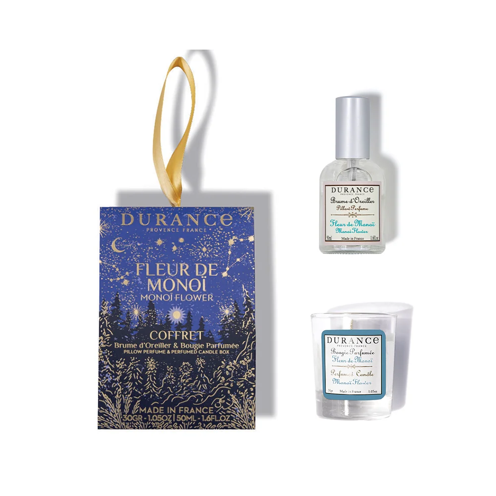 Set Monoi flower Vôňa na vankúš 50ml, sviečka 30 g