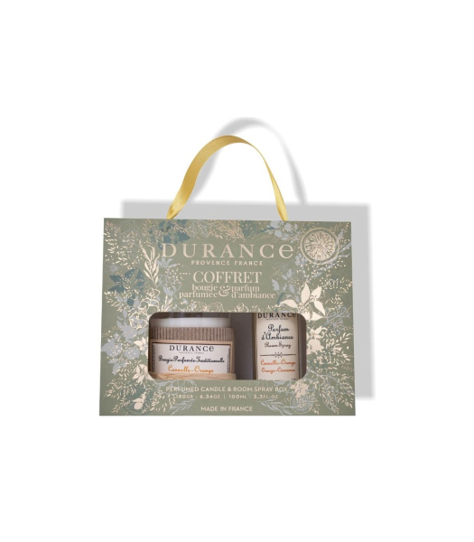 Parfumovaná sviečka 180 gr 6.34 oz & Interiérový sprej 100 mL 3.3 fl.oz Orange-Cinnamon