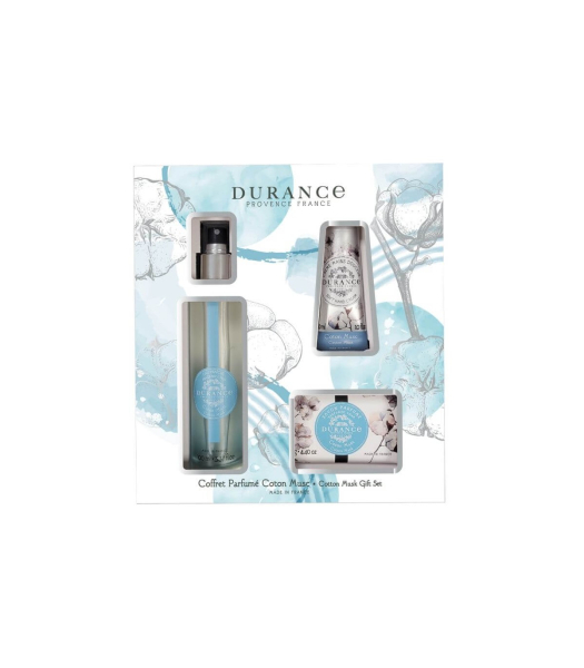 Set Cotton Musk  100ml, mydlo 125g, krém na ruky 30ml