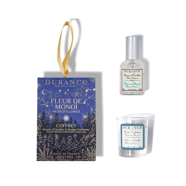 Set Monoi flower Vôňa na vankúš 50ml, sviečka 30 g